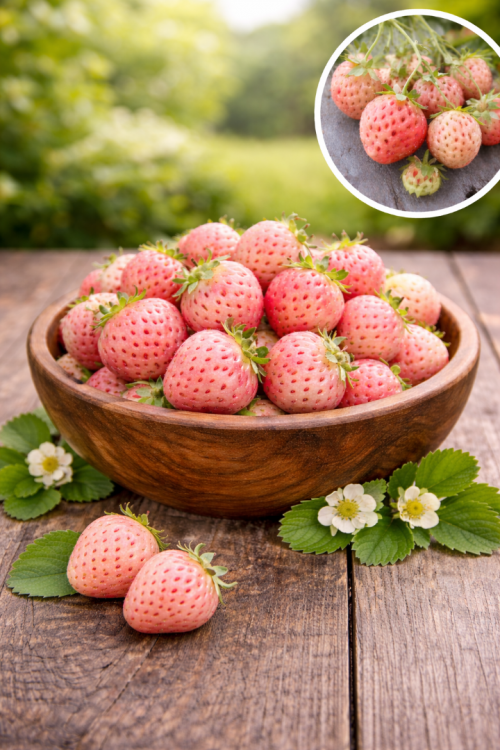 Beyaz Çilek Fidesi Pineberry