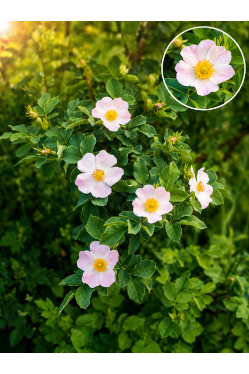 Vasada Dikensiz Kuşburnu Fidanı (Rosa canina var. inermis) 9x10 cm Saksılı 30-40 cm