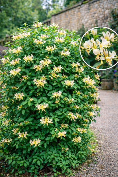 Vasada Yoğun Kokulu Hanımeli Fidanı Lonicera Caprifolium Tüplü 50-70 cm