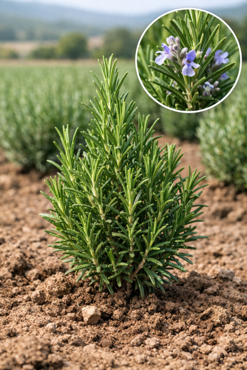 Vasada Biberiye Fidesi Rosmarinus Officinalis Tüplü 